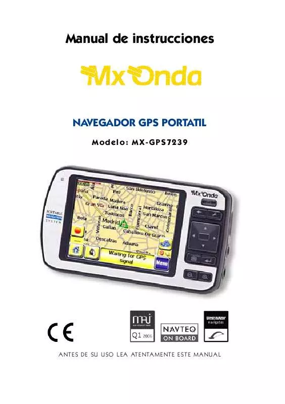 Mode d'emploi MXONDA MX-GPS7239