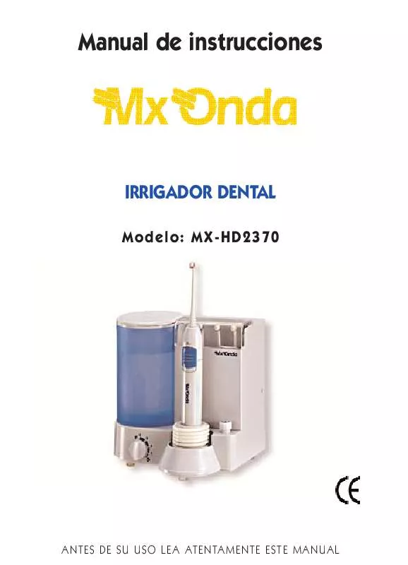 Mode d'emploi MXONDA MX-HD2370