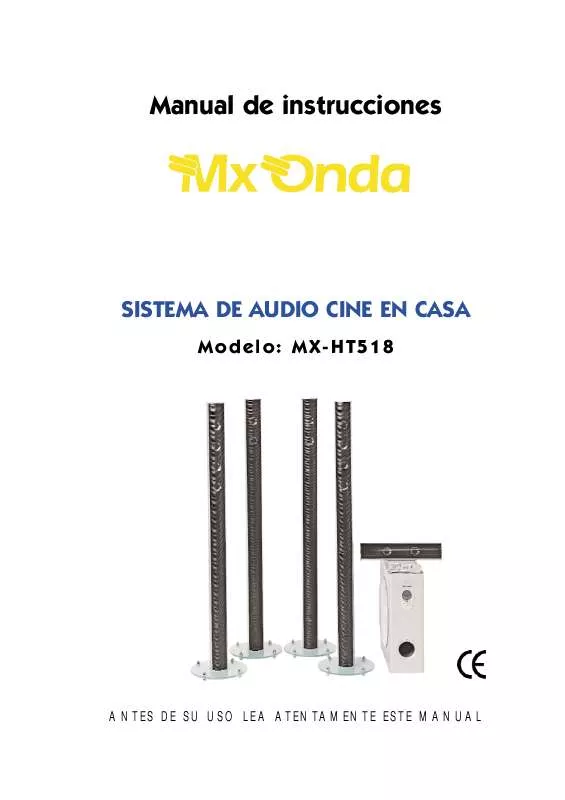 Mode d'emploi MXONDA MX-HT518