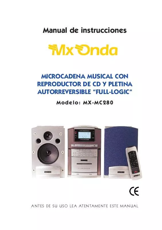 Mode d'emploi MXONDA MX-MC280