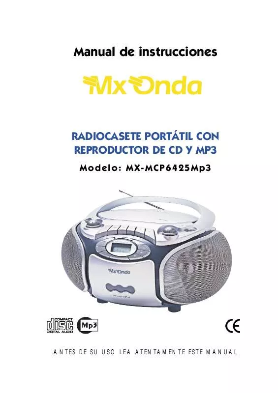 Mode d'emploi MXONDA MX-MCP6425