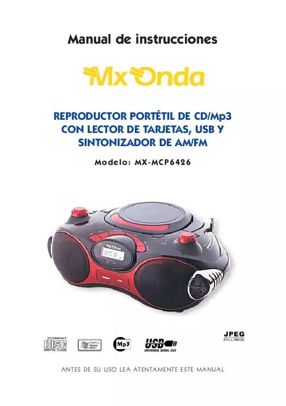 Mode d'emploi MXONDA MX-MCP6426