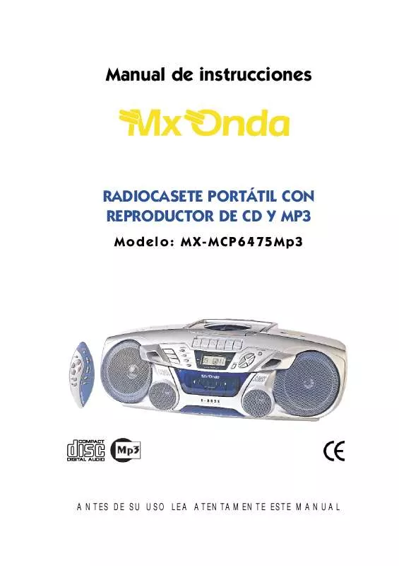 Mode d'emploi MXONDA MX-MCP6475