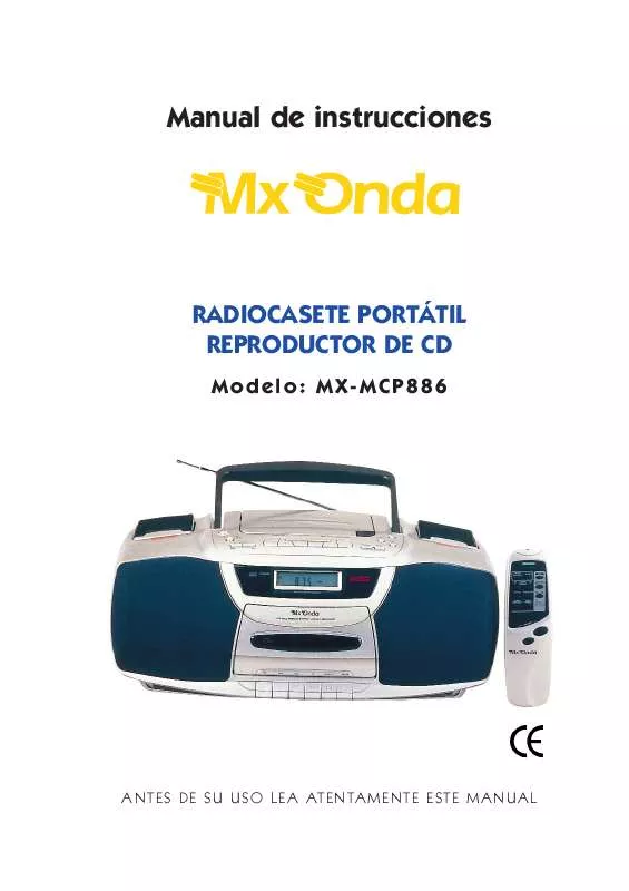 Mode d'emploi MXONDA MX-MCP886