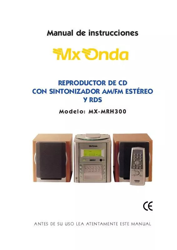 Mode d'emploi MXONDA MX-MRH300