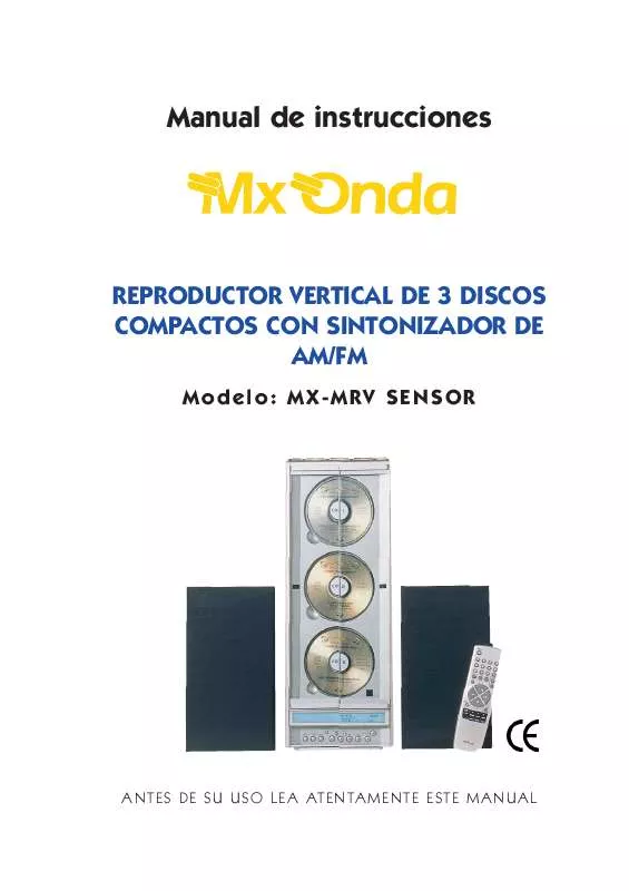 Mode d'emploi MXONDA MX-MRV SENSOR