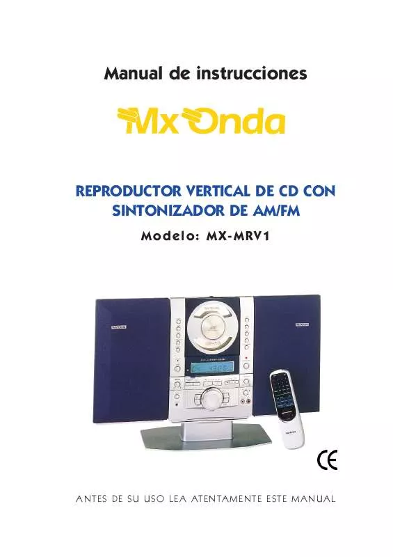 Mode d'emploi MXONDA MX-MRV1