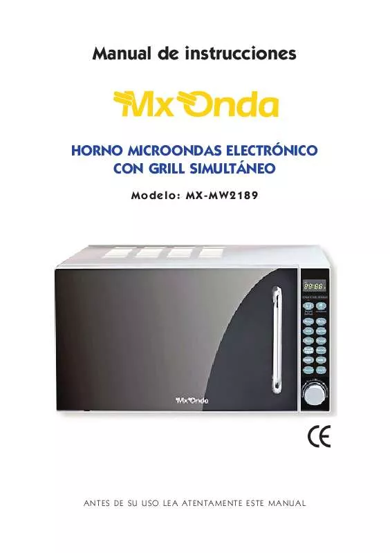 Mode d'emploi MXONDA MX-MW2189