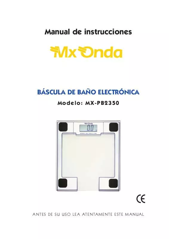 Mode d'emploi MXONDA MX-PB2350