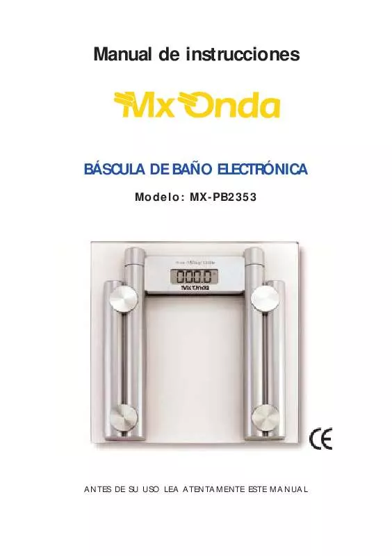 Mode d'emploi MXONDA MX-PB2353