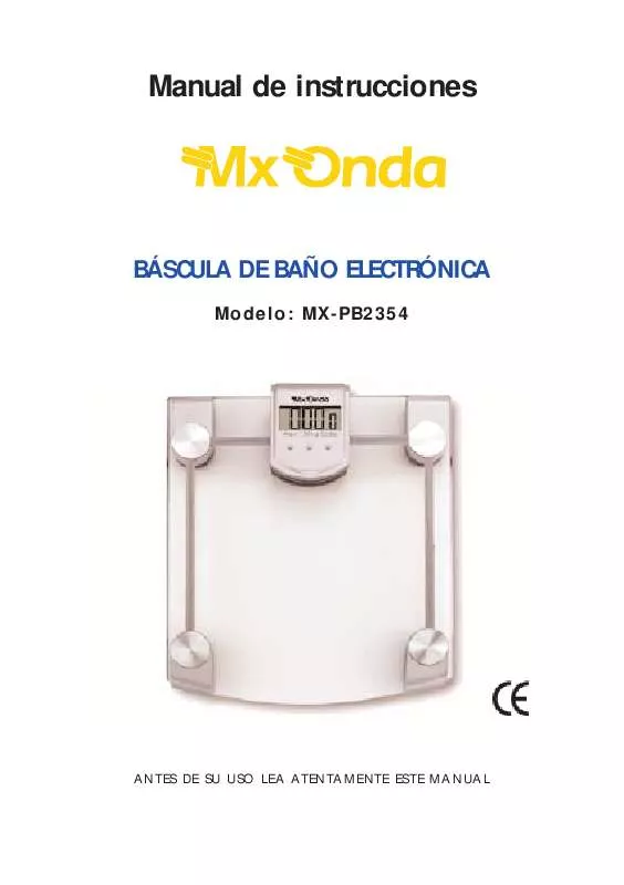 Mode d'emploi MXONDA MX-PB2354