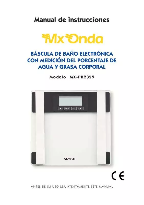 Mode d'emploi MXONDA MX-PB2359