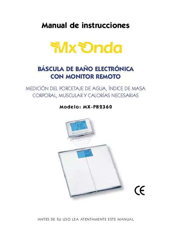 Mode d'emploi MXONDA MX-PB2360