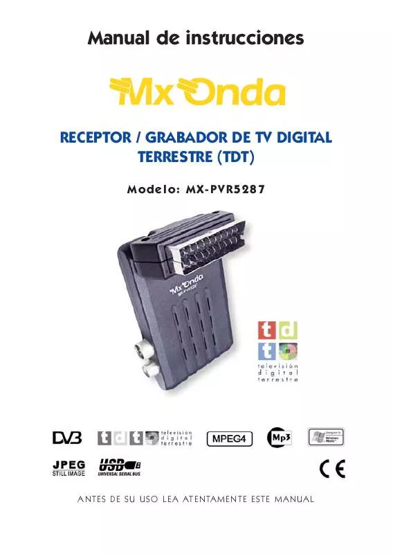 Mode d'emploi MXONDA MX-PVR5287