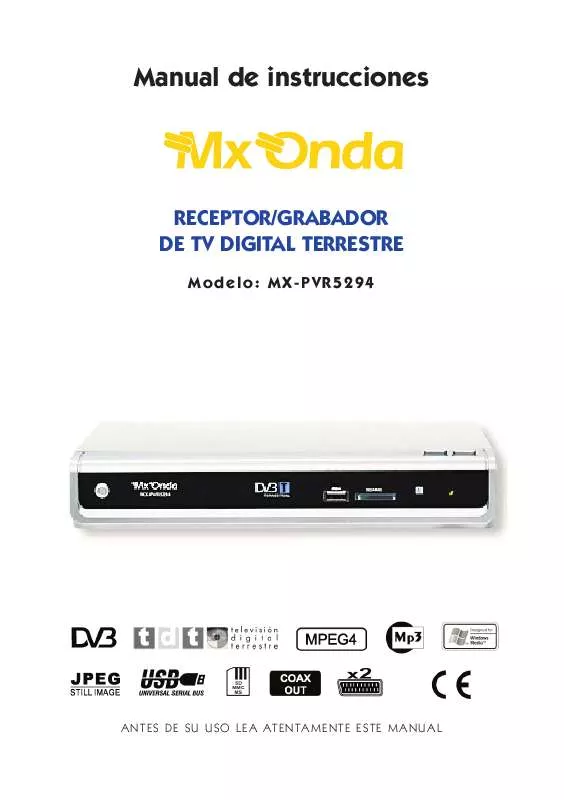 Mode d'emploi MXONDA MX-PVR5294