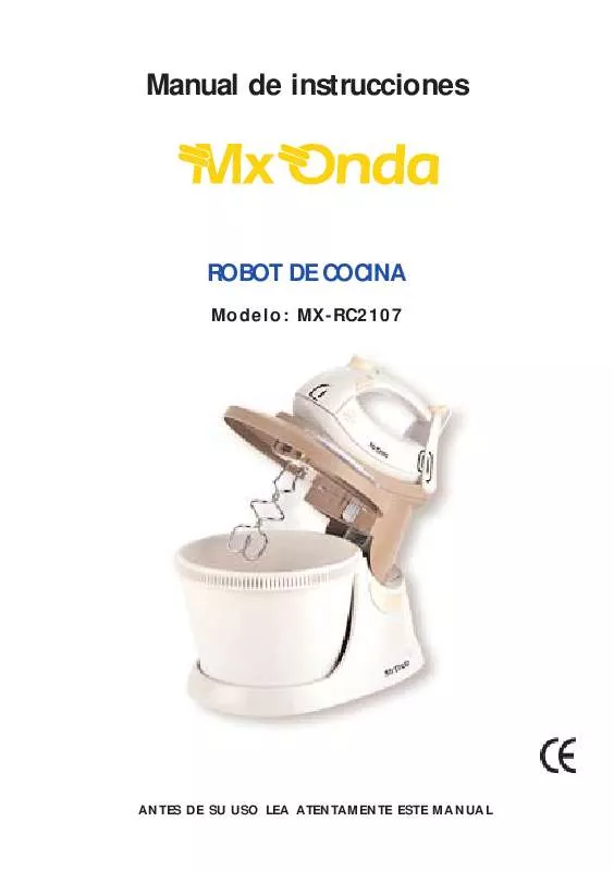 Mode d'emploi MXONDA MX-RC2107
