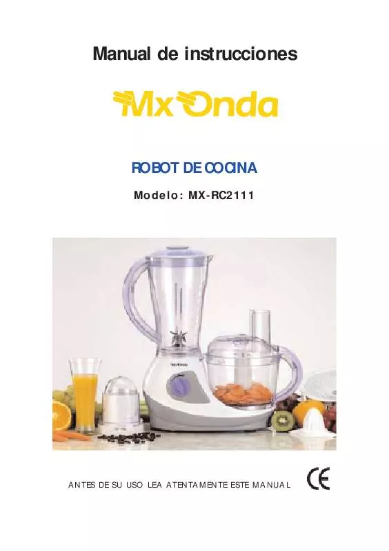 Mode d'emploi MXONDA MX-RC2111