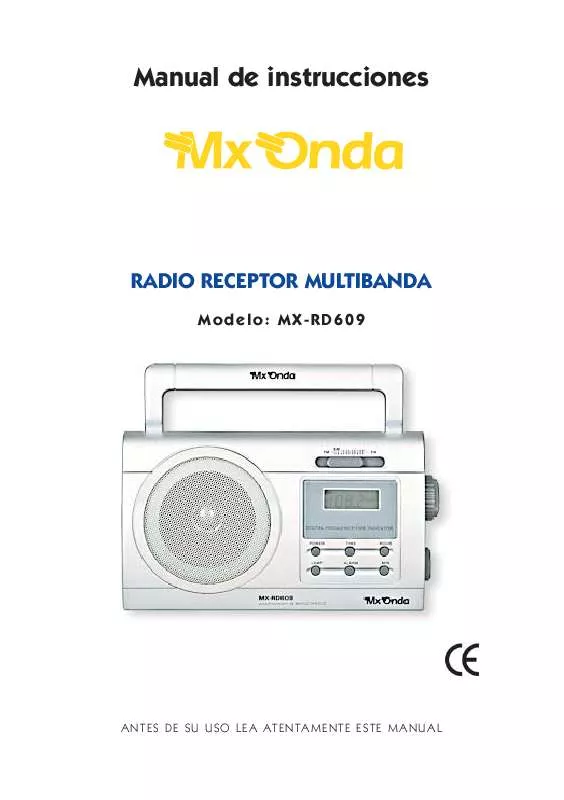 Mode d'emploi MXONDA MX-RD609
