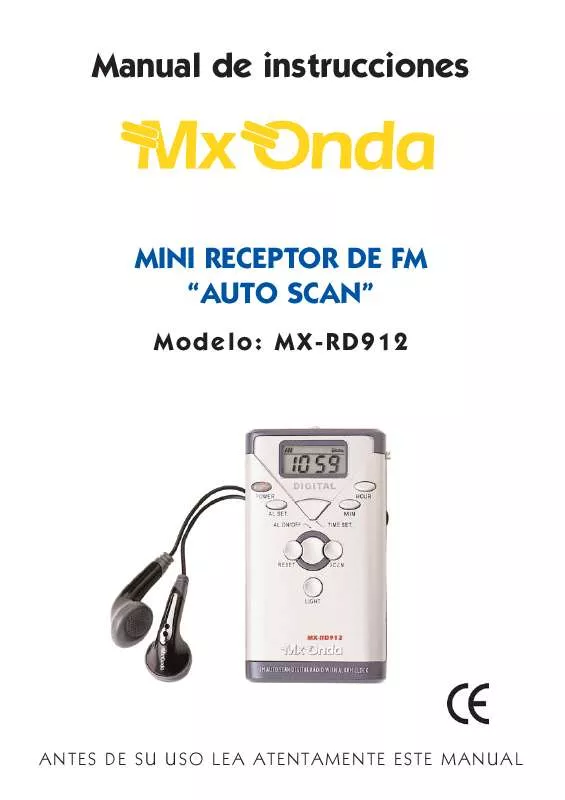 Mode d'emploi MXONDA MX-RD912