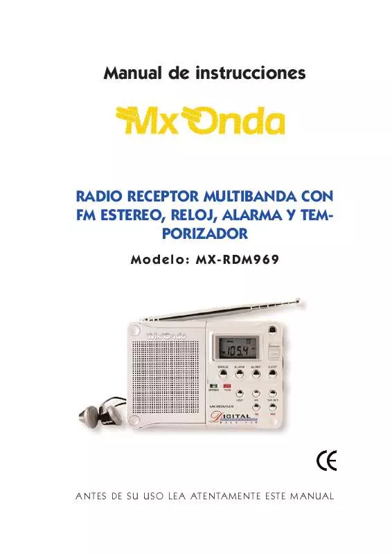 Mode d'emploi MXONDA MX-RDM969