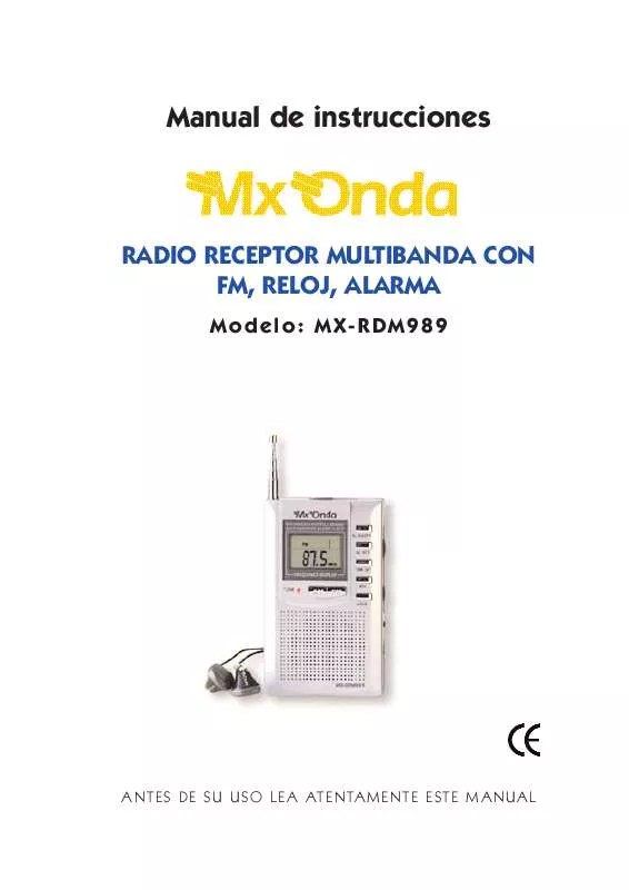 Mode d'emploi MXONDA MX-RDM989