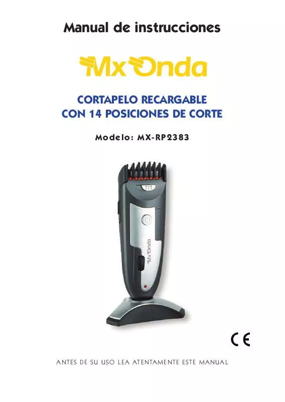 Mode d'emploi MXONDA MX-RP2383