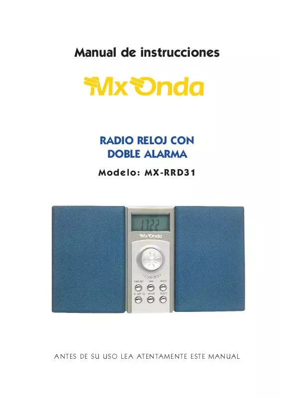 Mode d'emploi MXONDA MX-RRD31