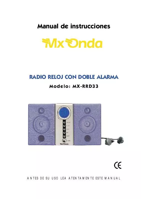 Mode d'emploi MXONDA MX-RRD33