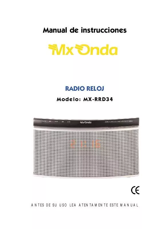 Mode d'emploi MXONDA MX-RRD34