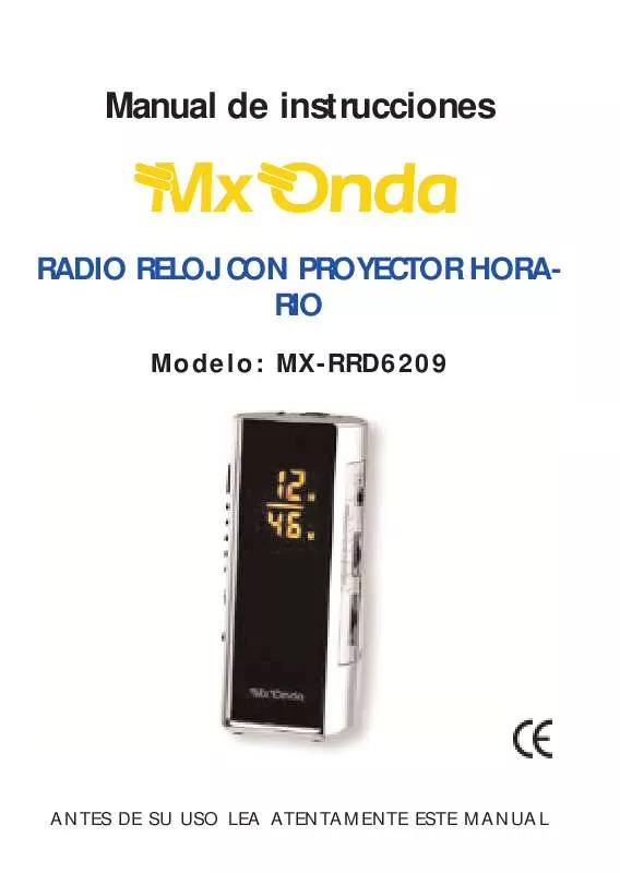 Mode d'emploi MXONDA MX-RRD6209