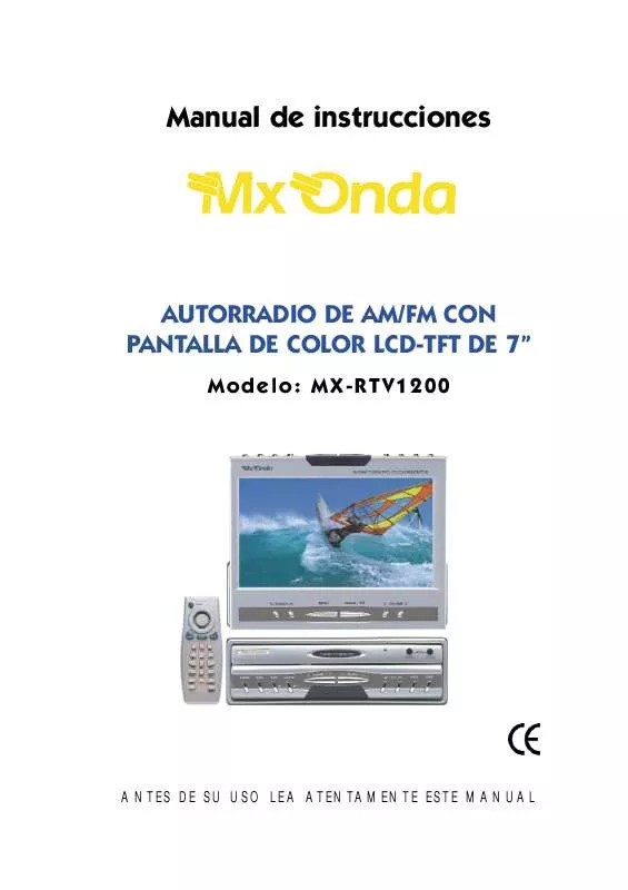 Mode d'emploi MXONDA MX-RTV1200
