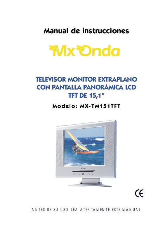 Mode d'emploi MXONDA MX-TM151TFT