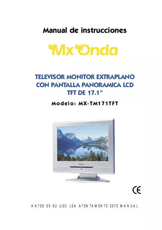 Mode d'emploi MXONDA MX-TM171TFT