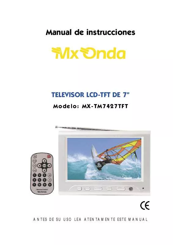 Mode d'emploi MXONDA MX-TM7427TFT