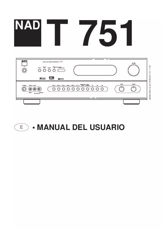 Mode d'emploi NAD T751