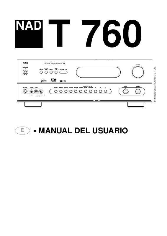 Mode d'emploi NAD T760