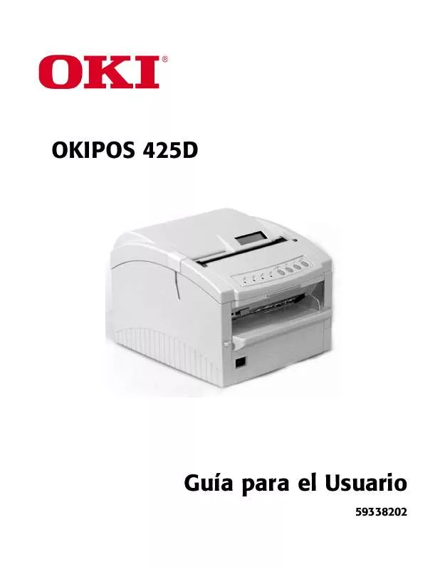 Mode d'emploi OKI OKIPOS 425D