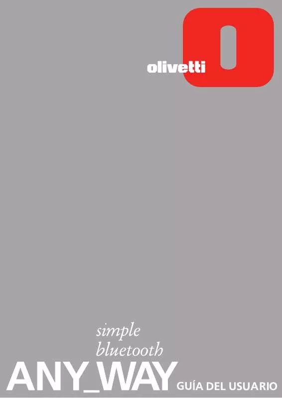 Mode d'emploi OLIVETTI ANY_WAY BLUETOOTH