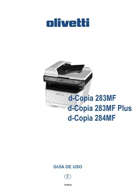 Mode d'emploi OLIVETTI D-COPIA 284MF