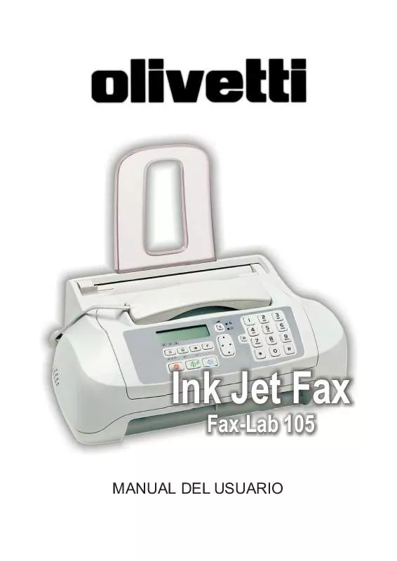 Mode d'emploi OLIVETTI FAX_LAB 105