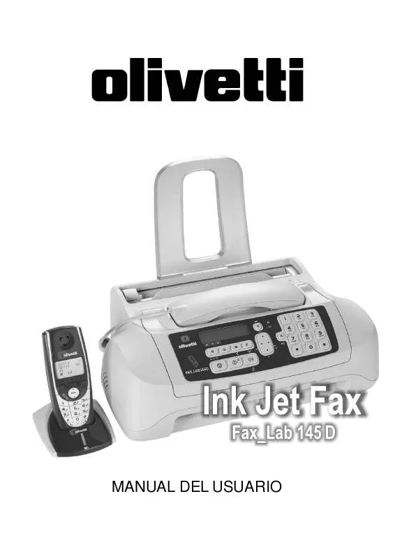 Mode d'emploi OLIVETTI FAX_LAB 145 D