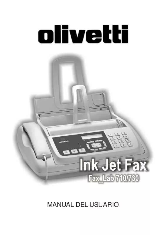 Mode d'emploi OLIVETTI FAX_LAB 730