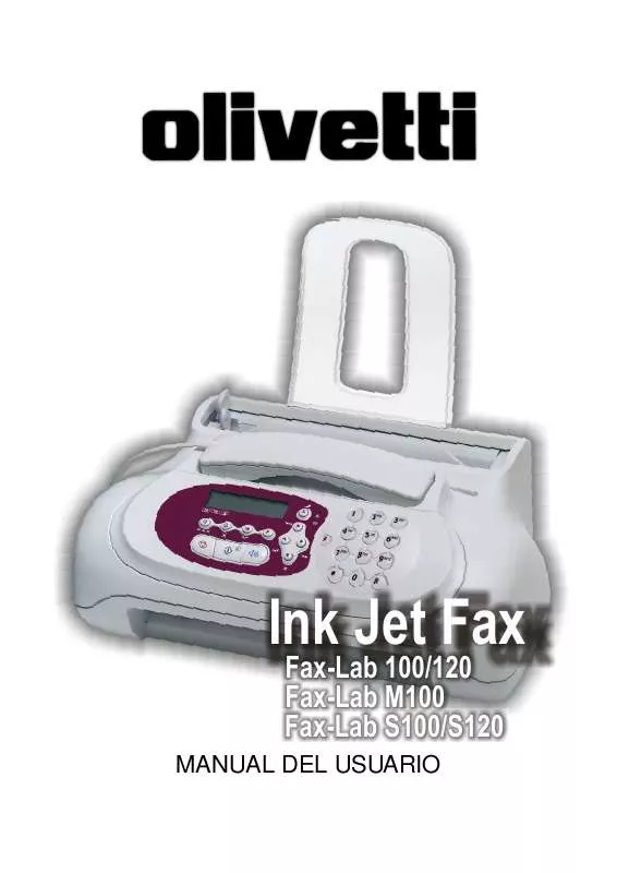 Mode d'emploi OLIVETTI FAX-LAB S120