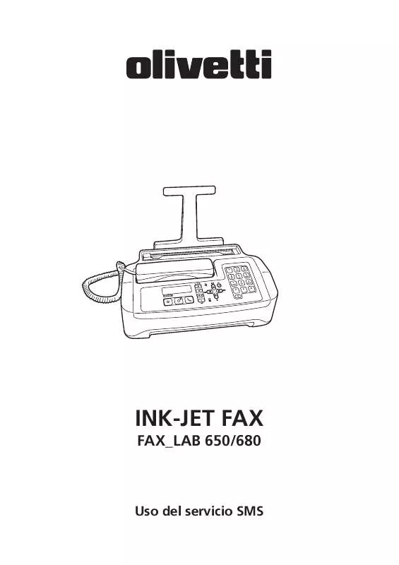 Mode d'emploi OLIVETTI FAX-LAB 650