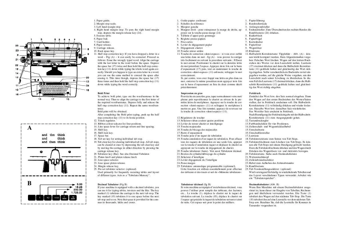 Mode d'emploi OLIVETTI LINEA 198