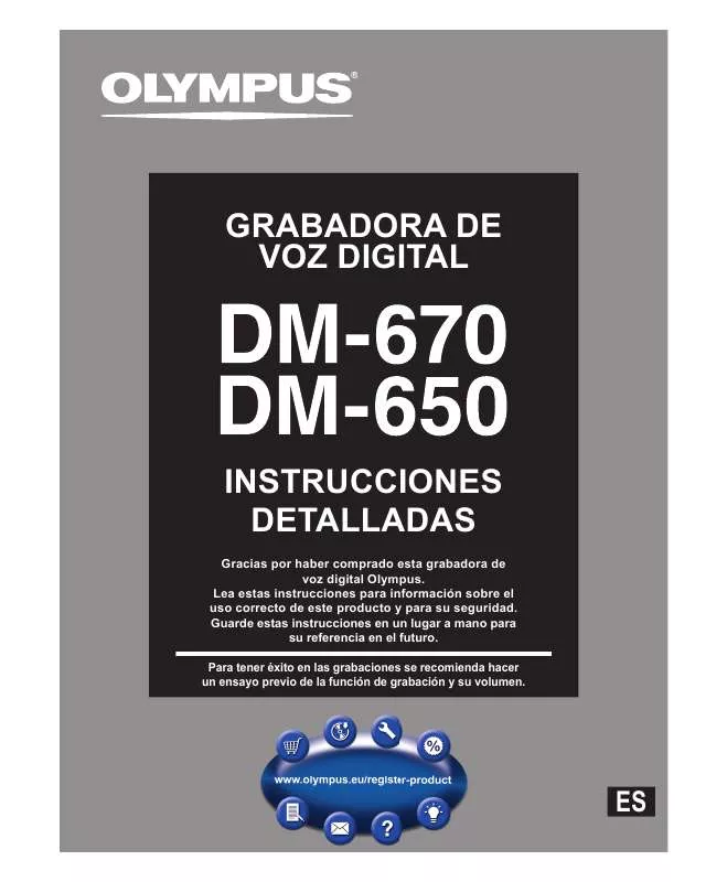 Mode d'emploi OLYMPUS DM-670