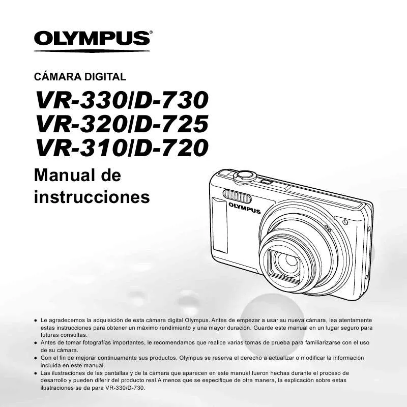 Mode d'emploi OLYMPUS VR-310