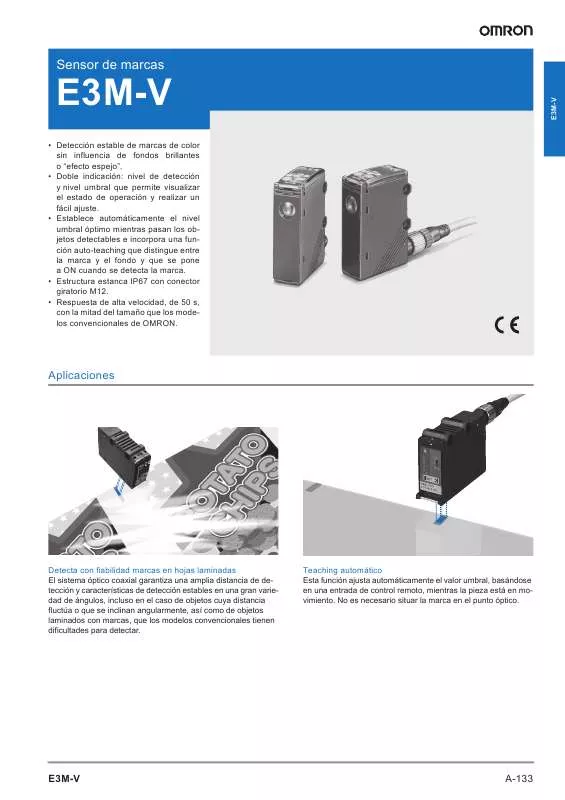 Mode d'emploi OMRON E3M-V