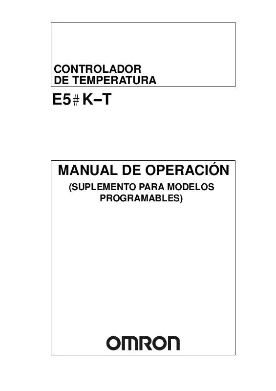 Mode d'emploi OMRON E5 K-T