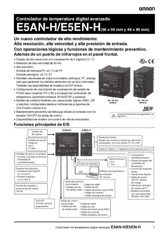 Mode d'emploi OMRON E5AN-H